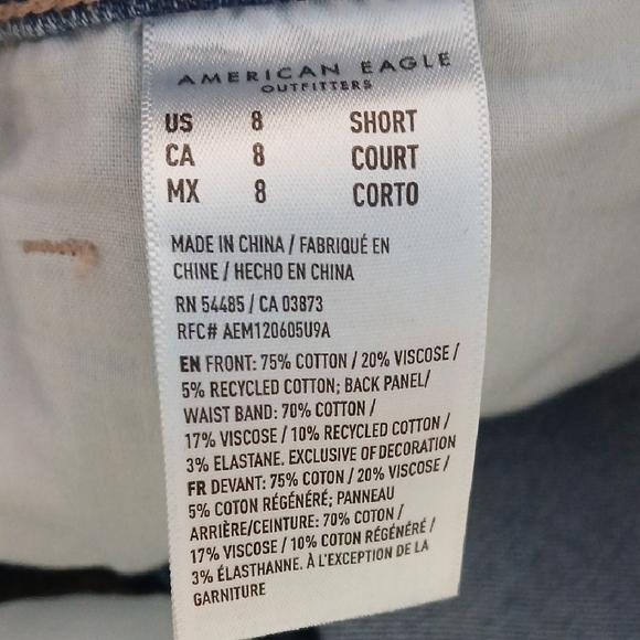 American Eagle Outfitters Blue Distressed Boyfriend Jeans - Picture 7 of 7